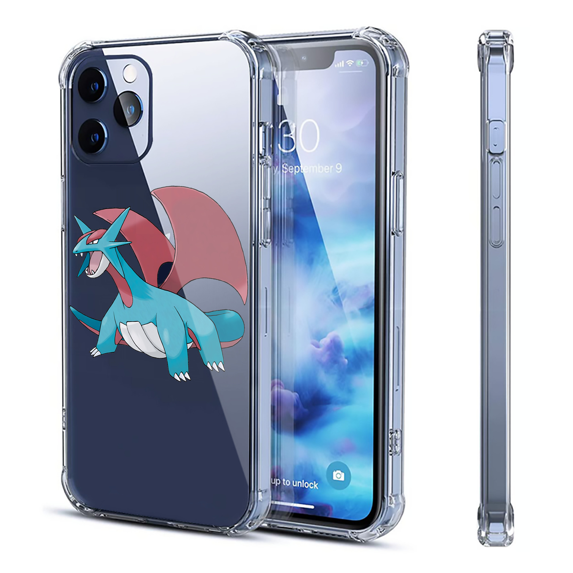 （画像用） ポケットモンスター Pokémon 【iPhone 12シリーズ対応】透明スマホケース（クリアソフトケース）